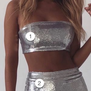 Sequin Crop Top